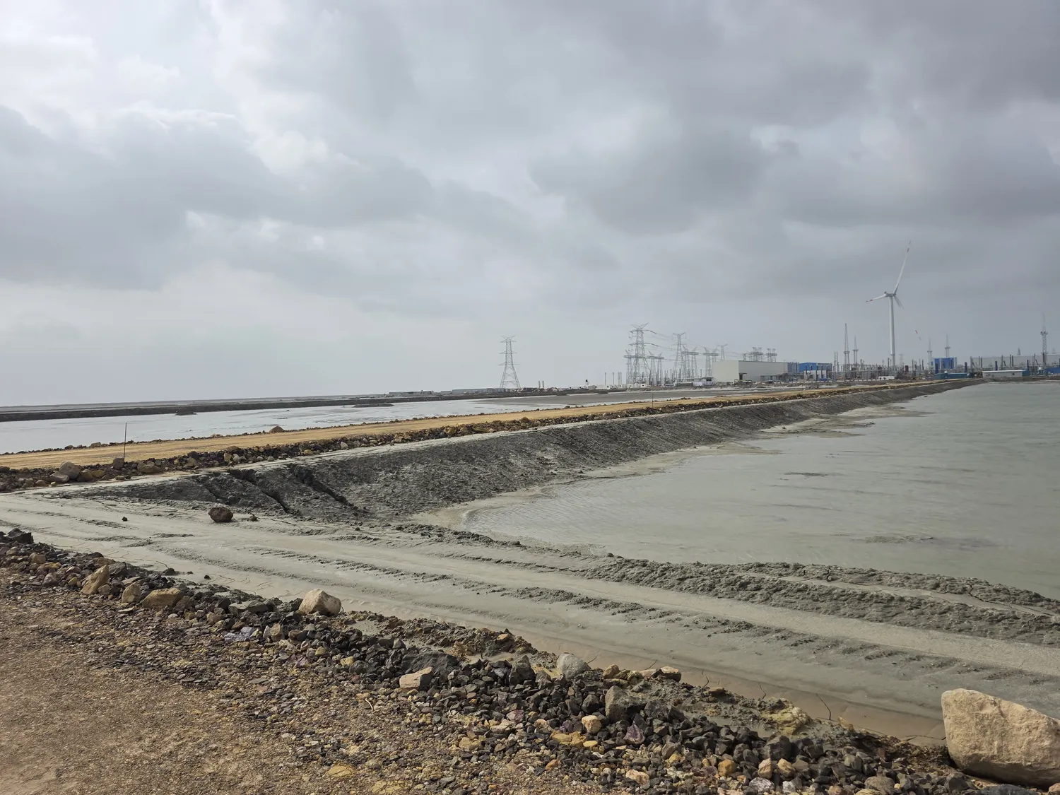 Temporary road formation at Khavda project
